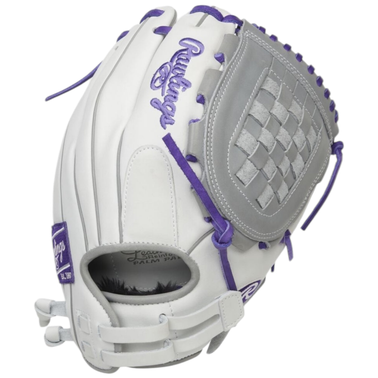 Rawlings Liberty Advanced Fastpitch Softball Glove White/Purple/Gray 12" RLA120-3WPG