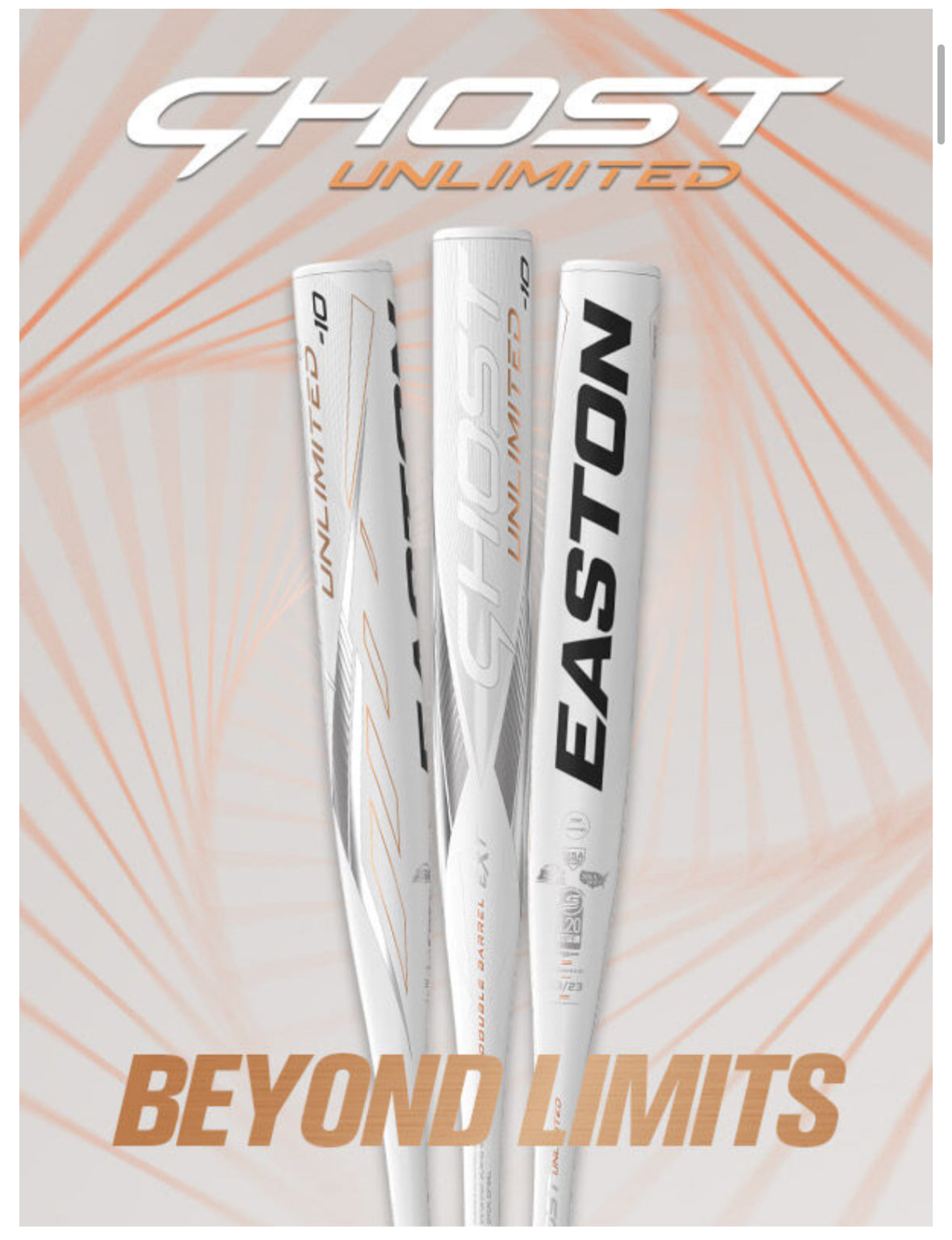 CLOSEOUT 2023 Easton Ghost Unlimited Fastpitch Softball Bat FP23GHUL