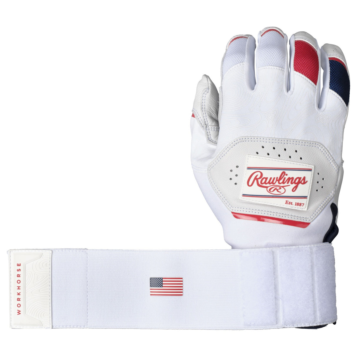Rawlings Workhorse Compression Strap Batting Gloves Adult WH25CBG – USA