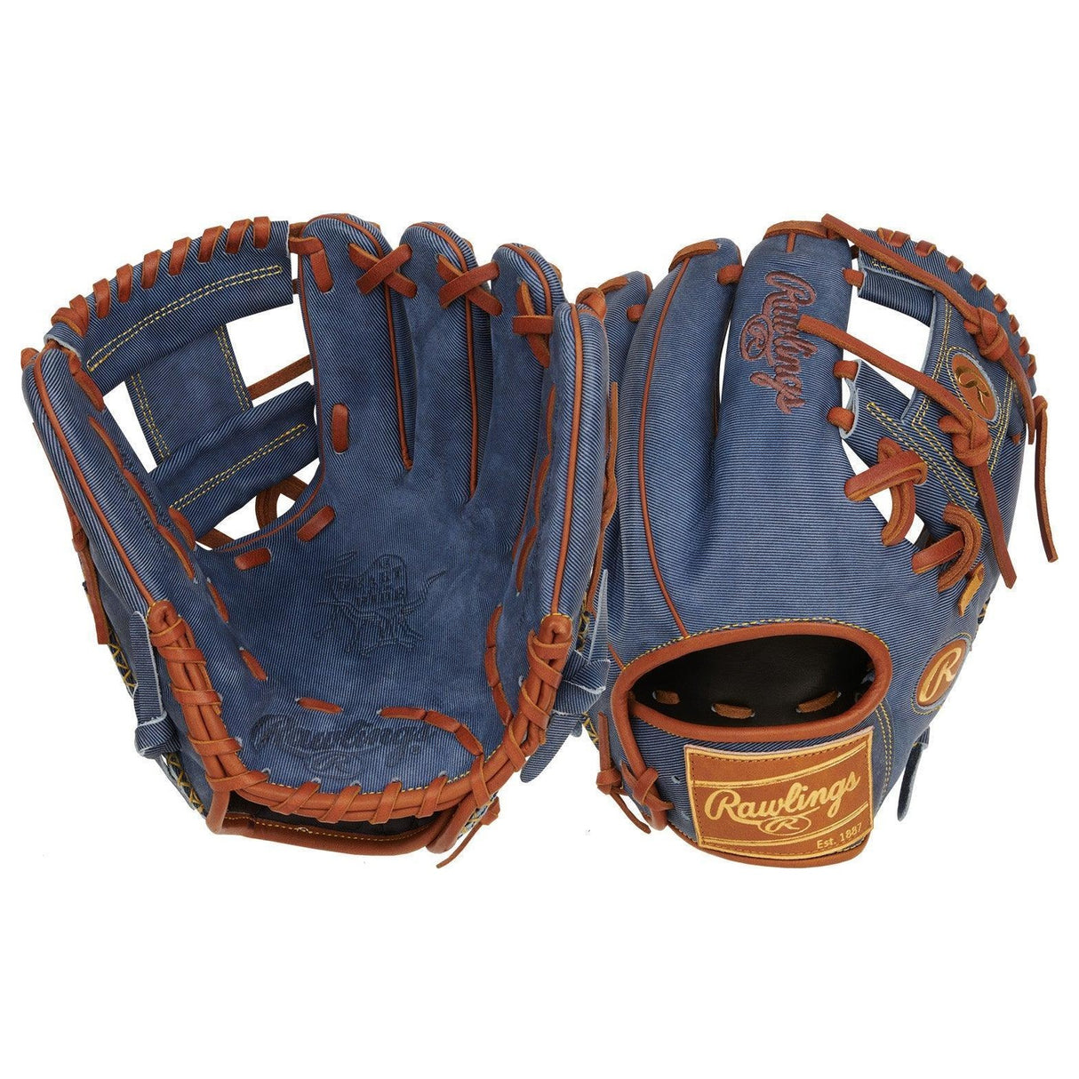 Rawlings Pro Label Denim Heart of the Hide 11.5" Baseball Glove PRO204-2D