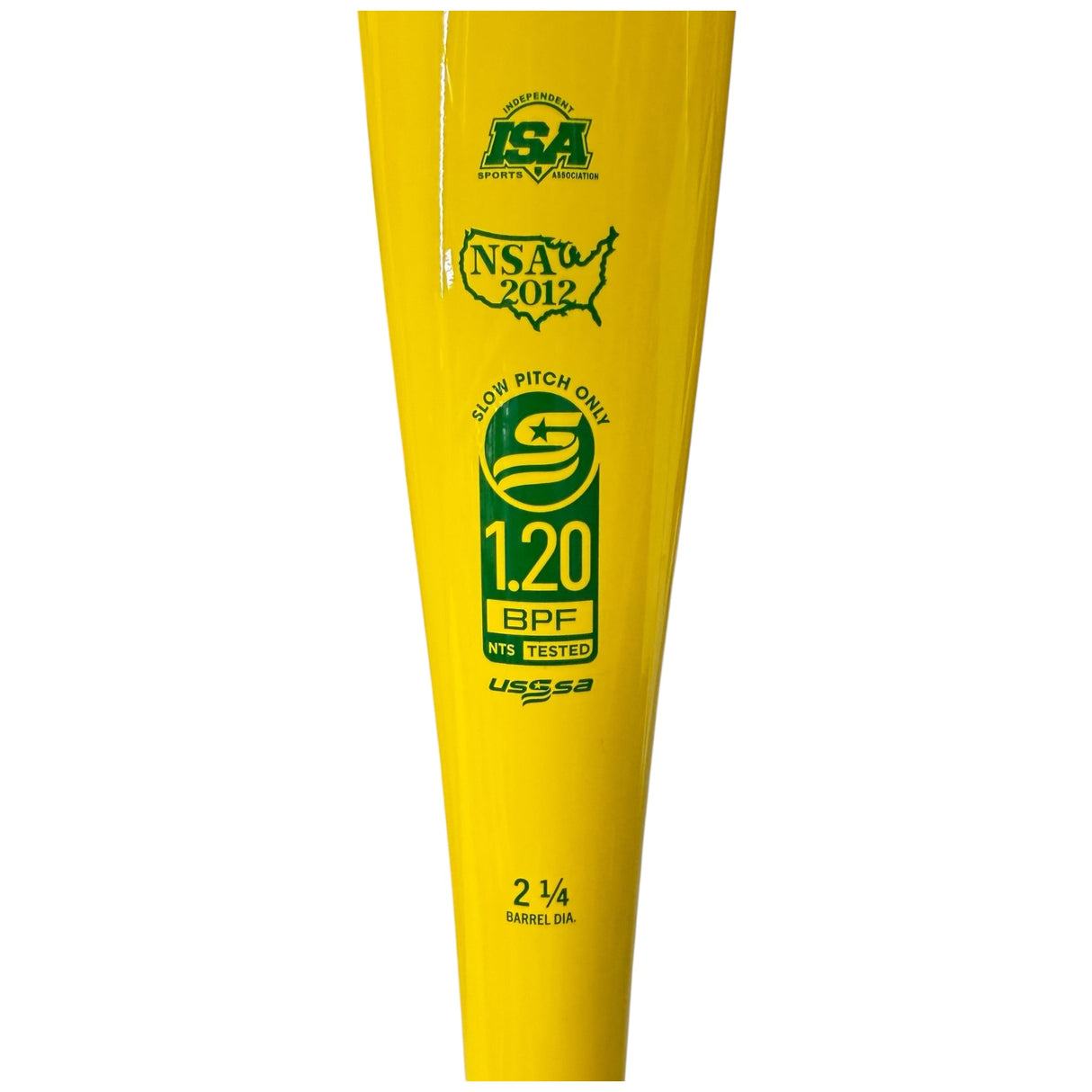 Victus Pencil USSSA Slowpitch Softball Bat 12.5" Barrel 1 Piece Extra End Loaded VSPYP1BU