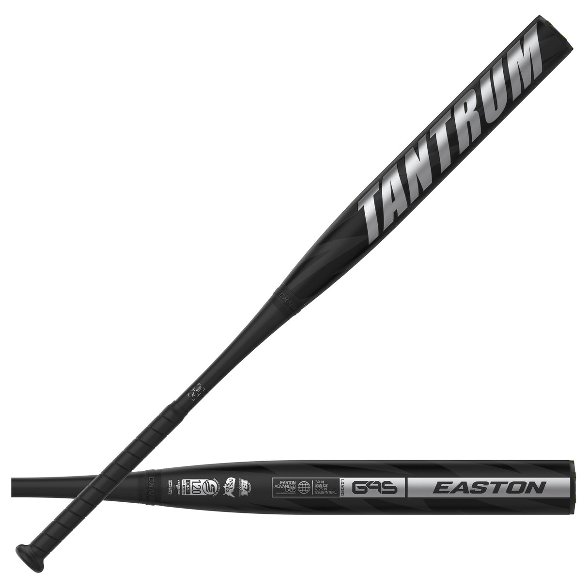 2026 Easton Tantrum Black USSSA Slowpitch Softball Bat Loaded 12.75" Barrel ESU6TNTBKL