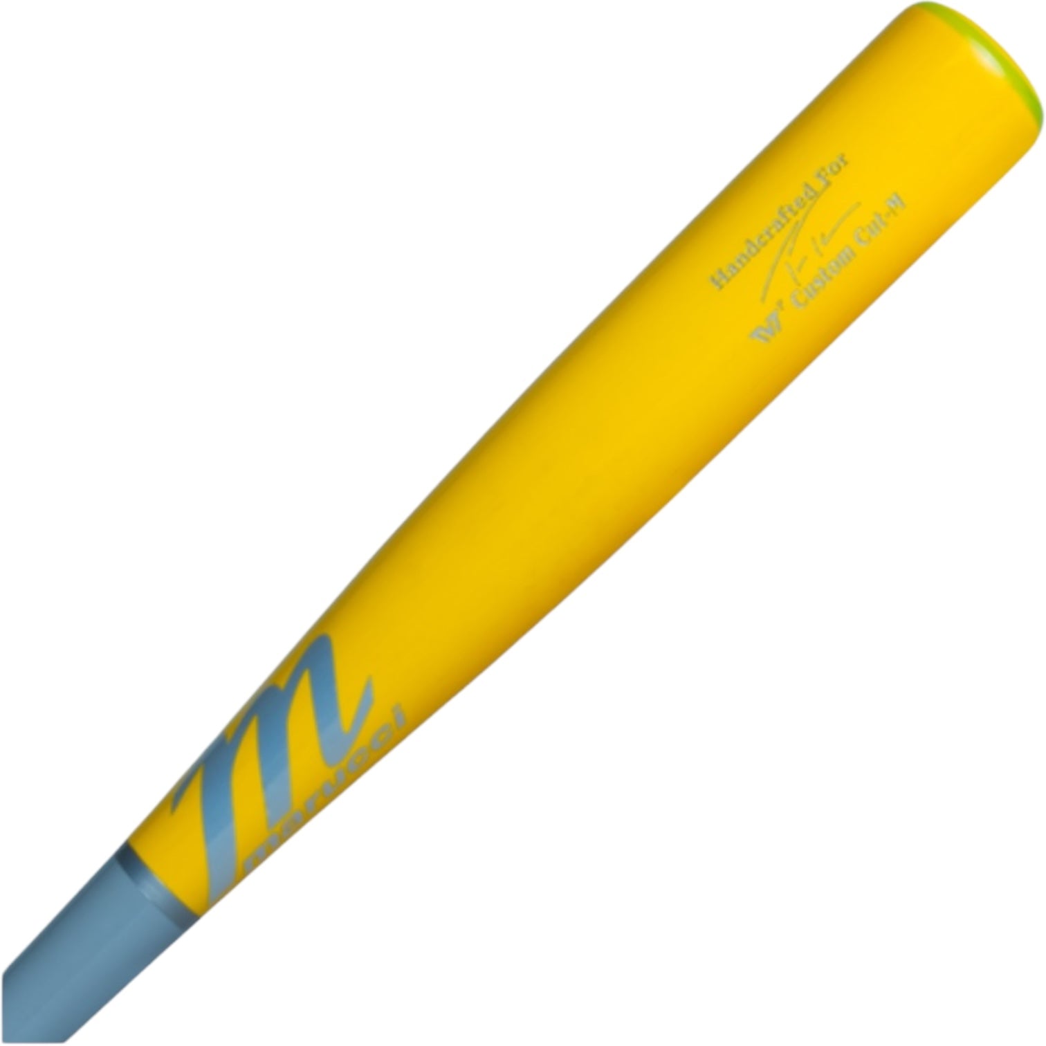 CLOSEOUT Marucci TVT Puck Knob Pro Model Maple Wood Baseball Bat Gunship Gray/Bright Yellow MVE4TVTP-GG/BY