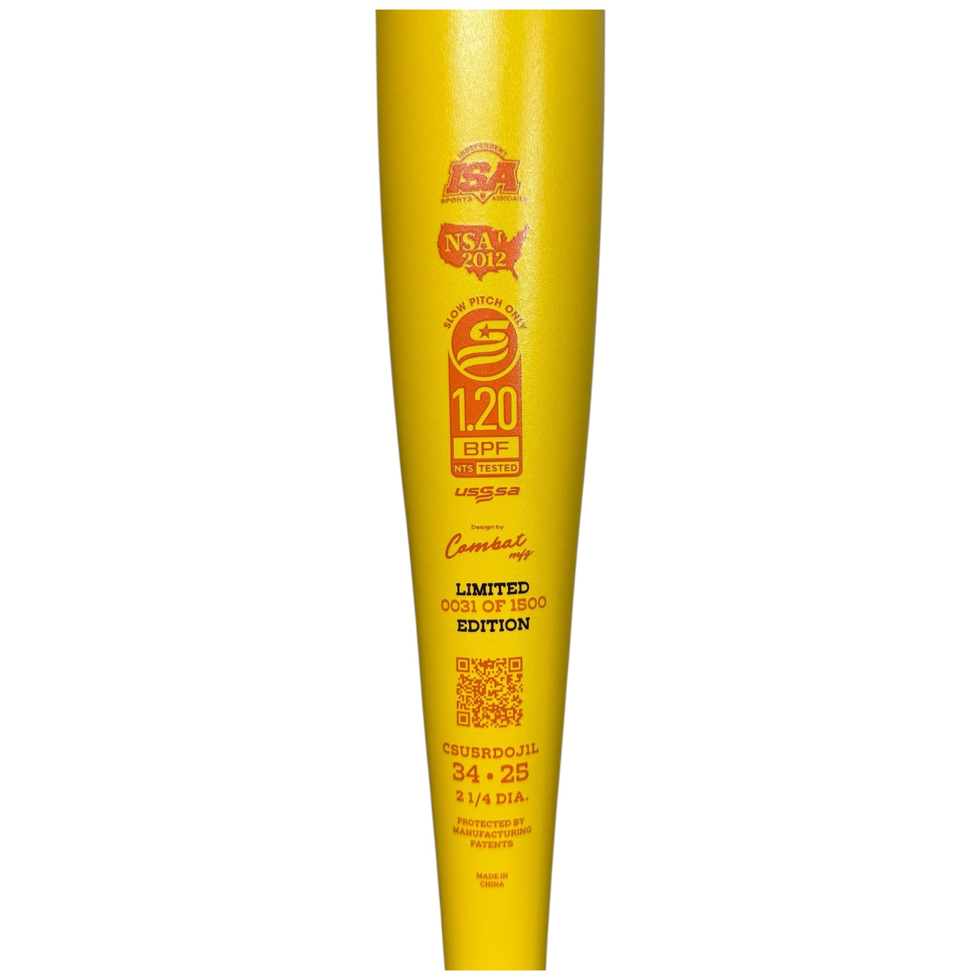 Combat Rodeo Slowpitch Softball Bat 12.75 Inch End Loaded USSSA CSU5RDOJ1L