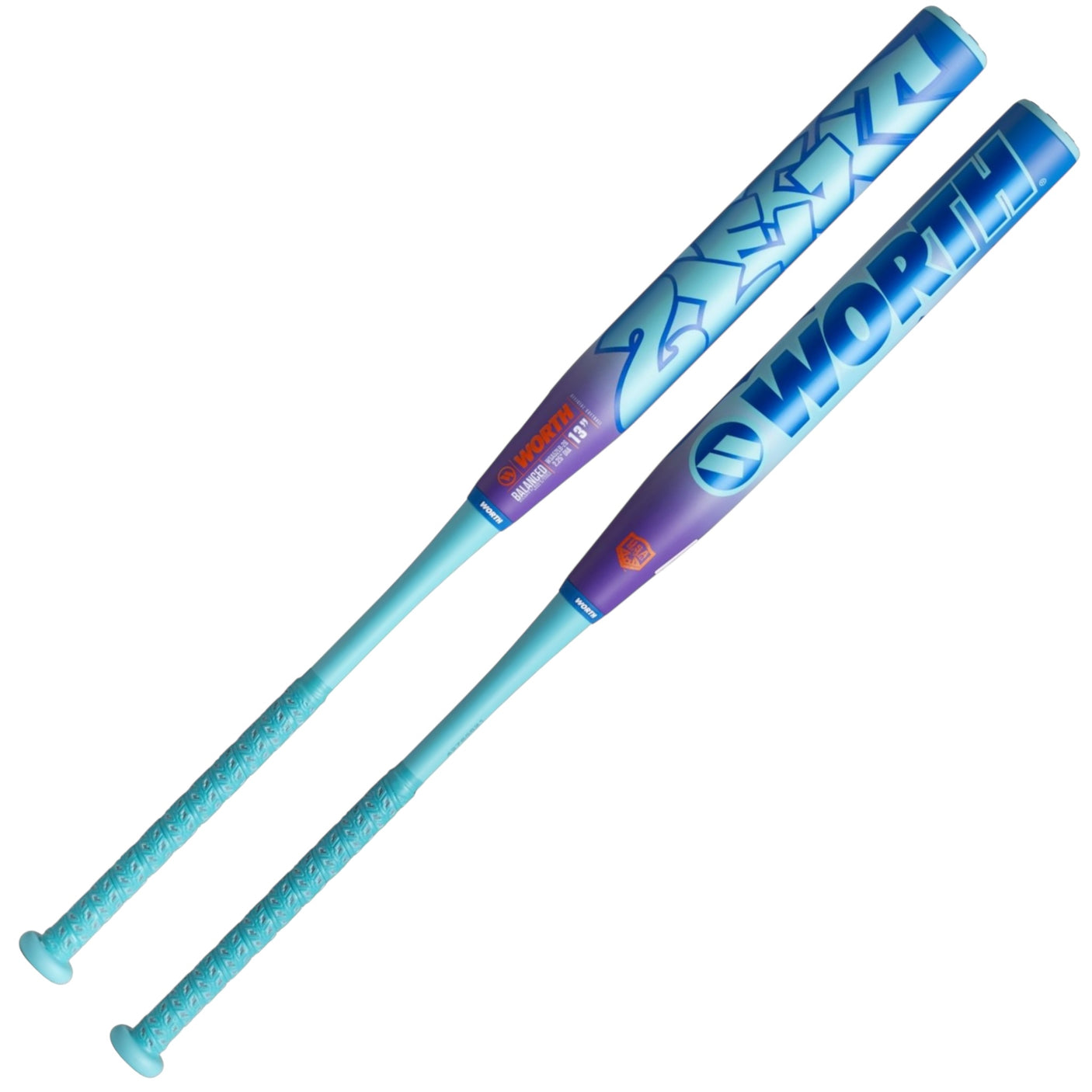 2025 Worth 2 Legit USA Slowpitch Softball Bat 13" 2-Piece Balanced WSA52LB