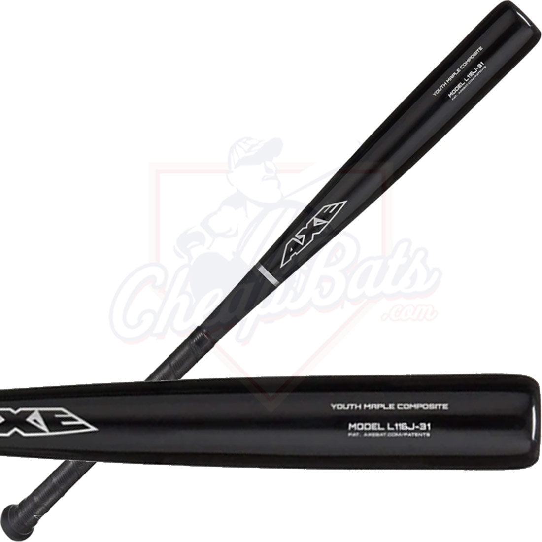 CLOSEOUT Axe Maple Composite Youth Wood Baseball Bat -5oz L116J