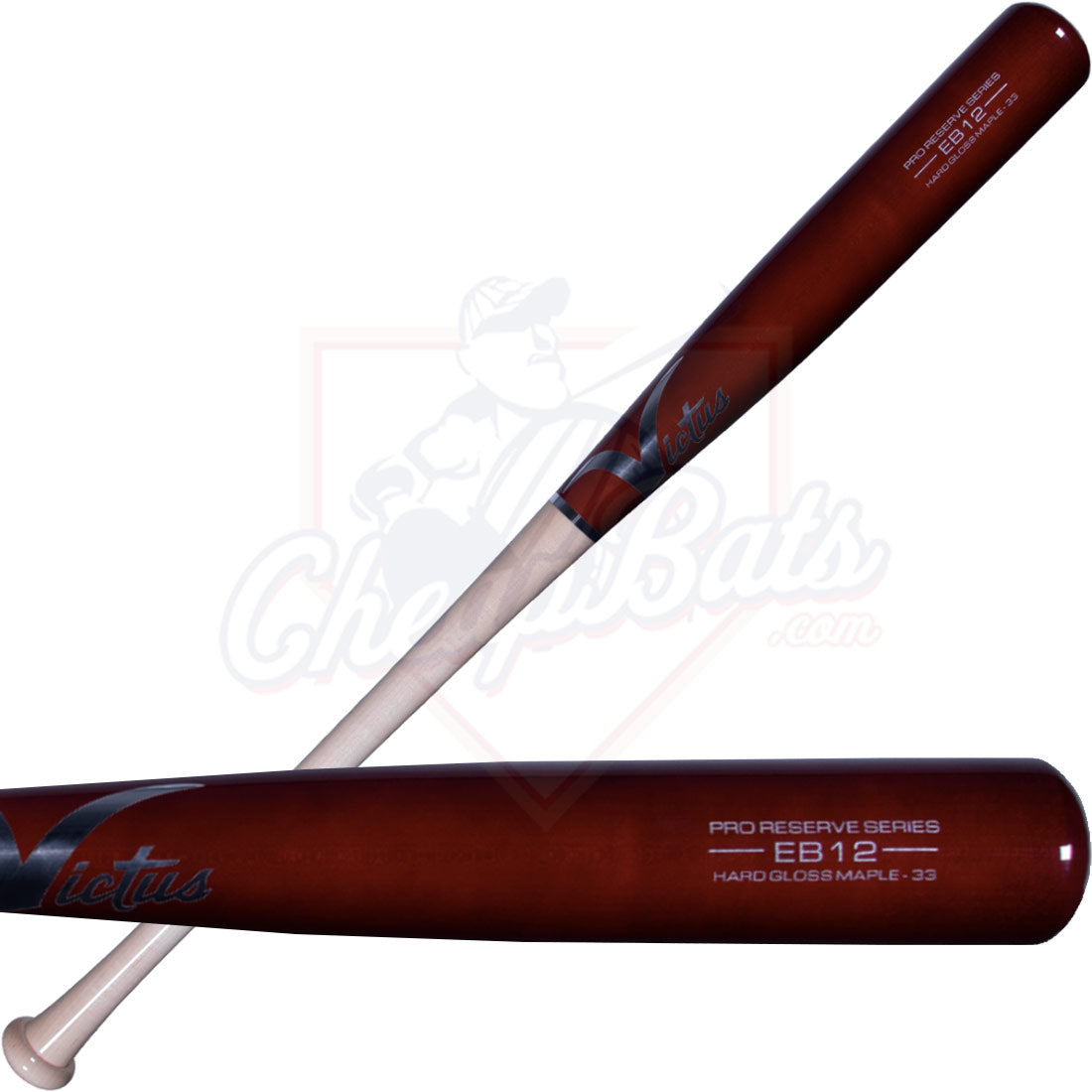 CLOSEOUT Victus EB12 Pro Reserve Maple Wood Baseball Bat VRWMEB12-N/CH