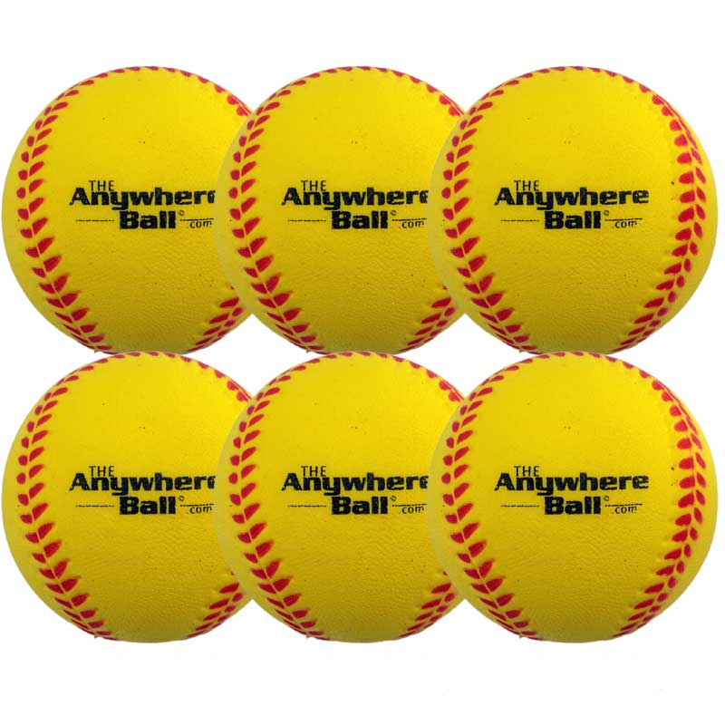 The Anywhere Ball (Mojo Ball) - Yellow - 6 Pack