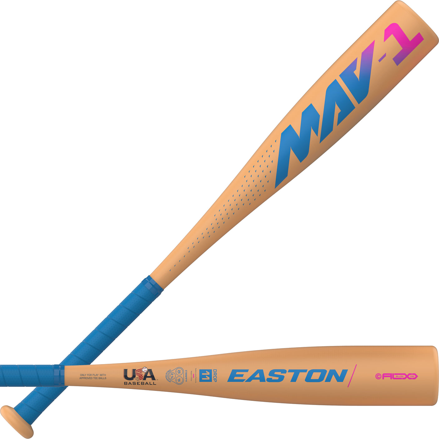2026 Easton Mav1 USA Tee Ball Baseball Bat -11oz ETB6M1F11