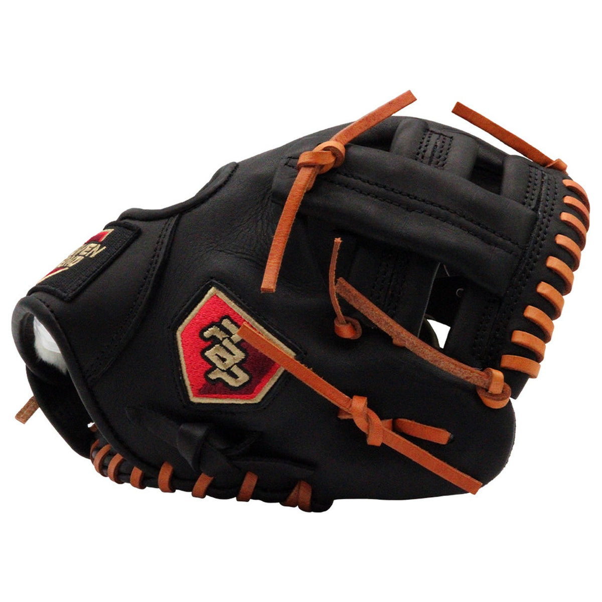 Players Brand Pro Infield Travel Trainer Glove 9.5" PBTGTR950BKRHT