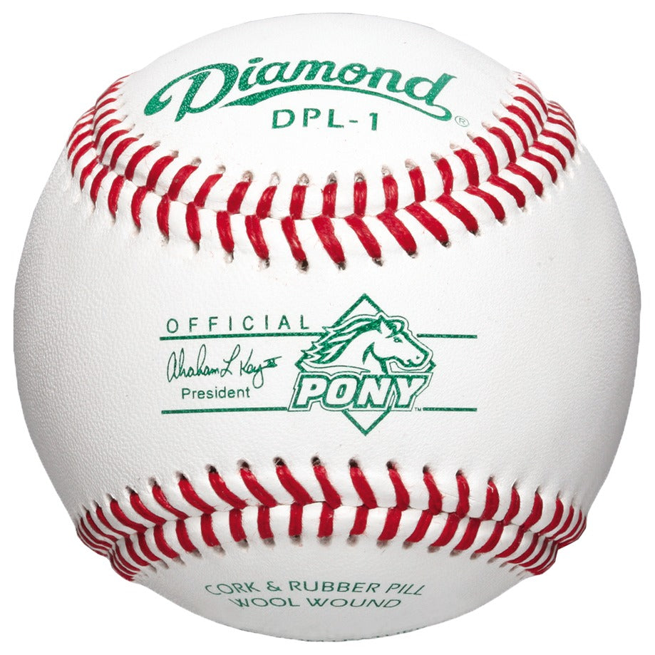 Diamond DPL-1 PONY League Competition Grade Baseballs - 2 to 10 Dozen