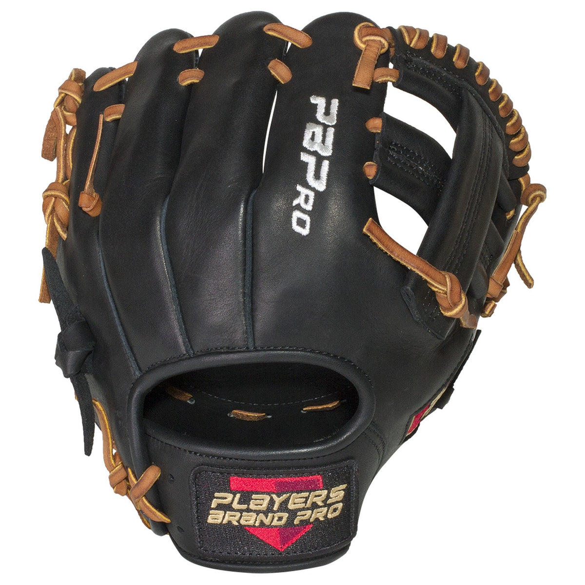 Players Brand Pro Infield Travel Trainer Glove 9.5" PBTGTR950BKRHT