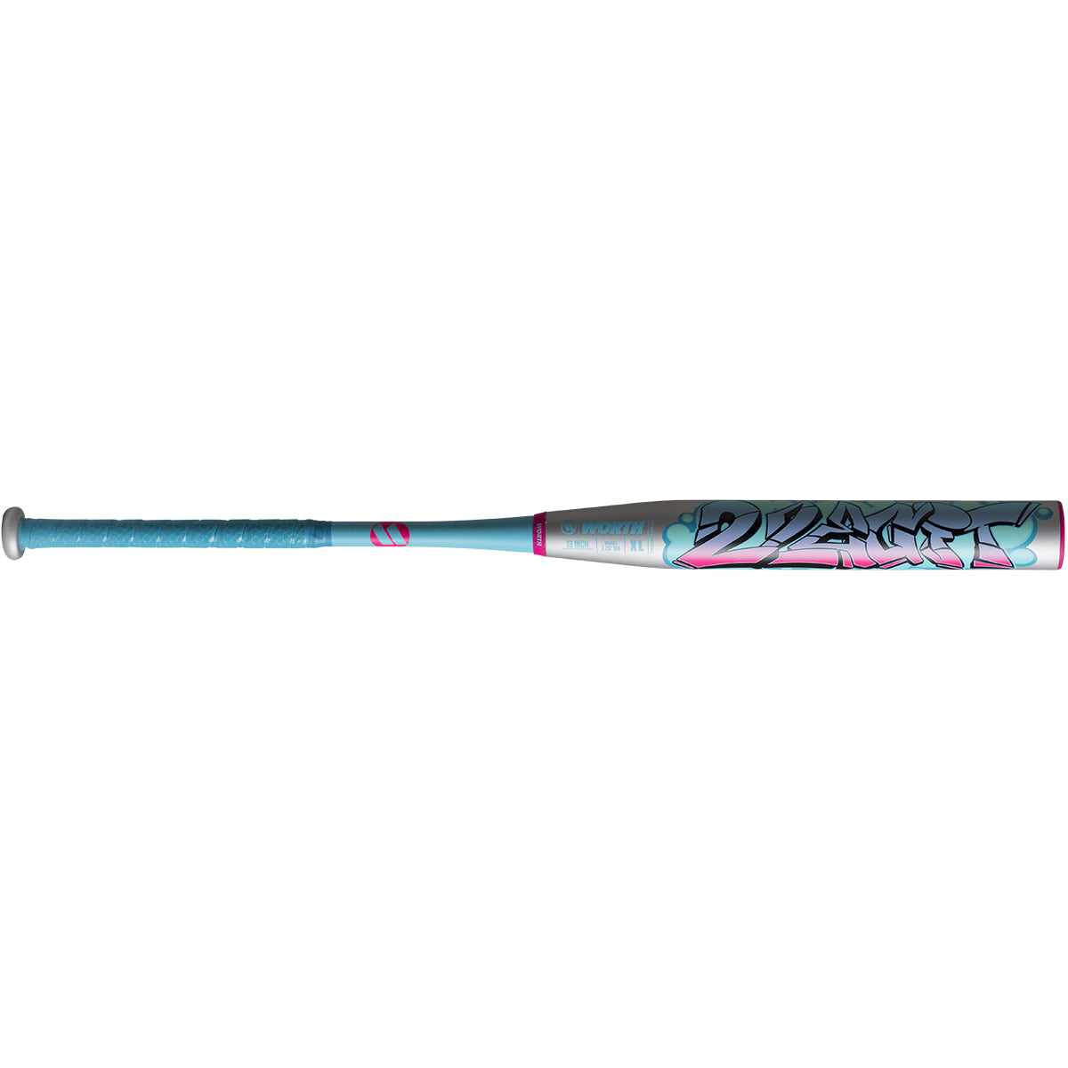 Worth 2 Legit XL 2-Piece Slowpitch Softball Bat End Loaded USSSA WSU62LL