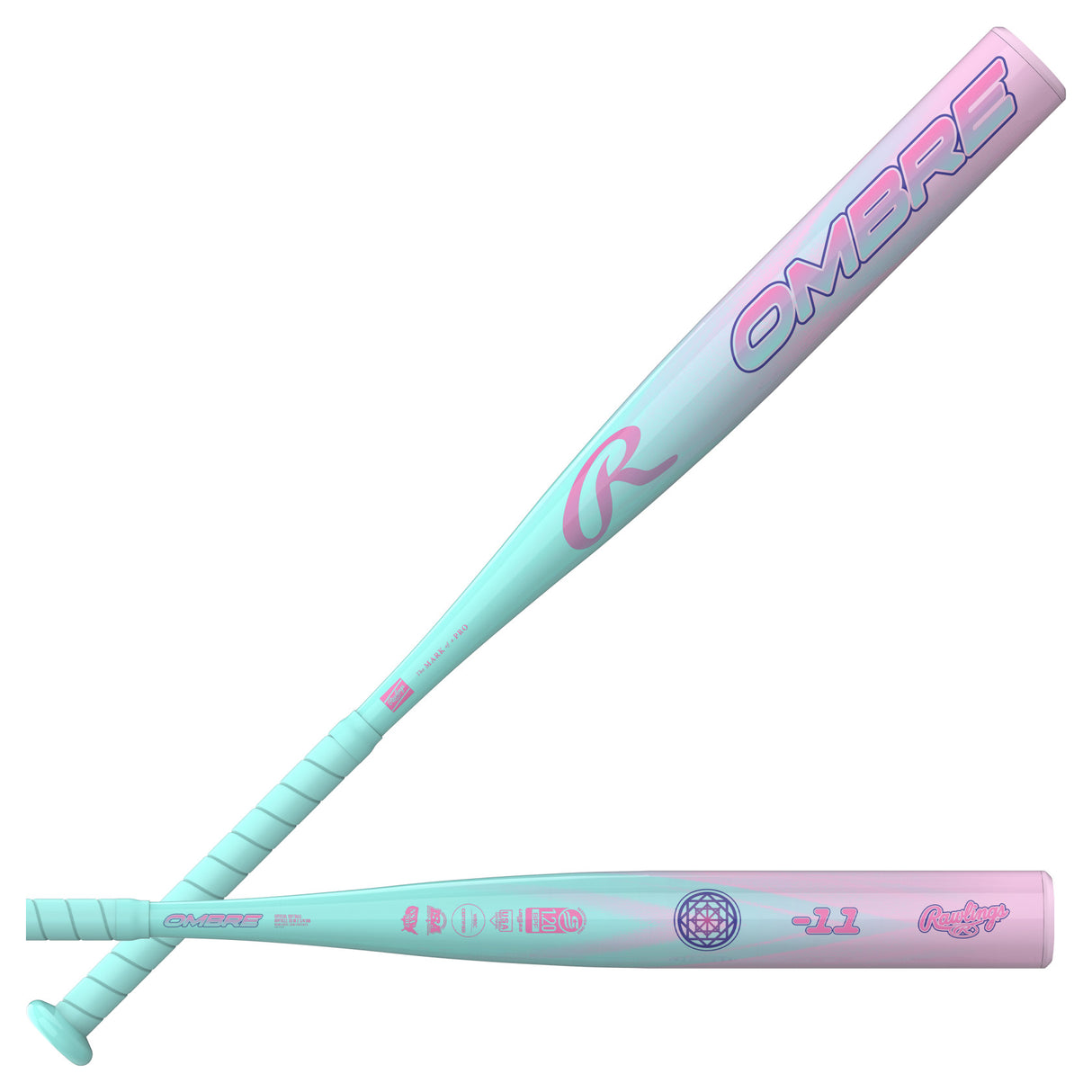 2027 Rawlings Ombre Fastpitch Softball Bat -11oz RFP7O11