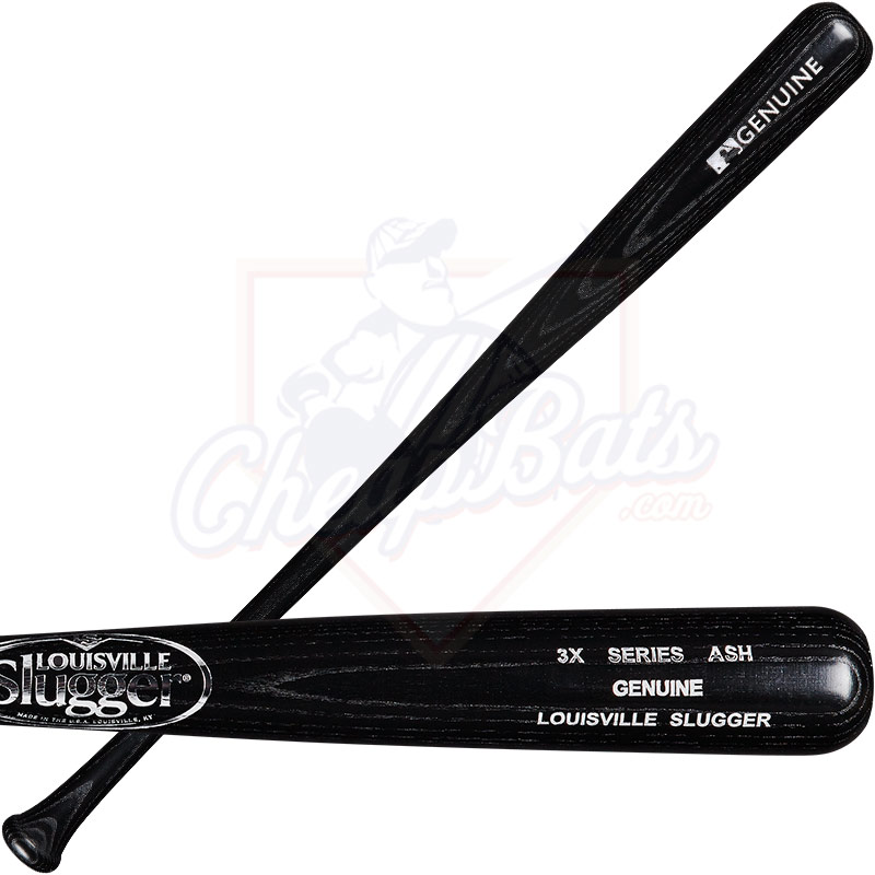 Louisville Slugger Series 3X Genuine Ash Black Wood Baseball Bat