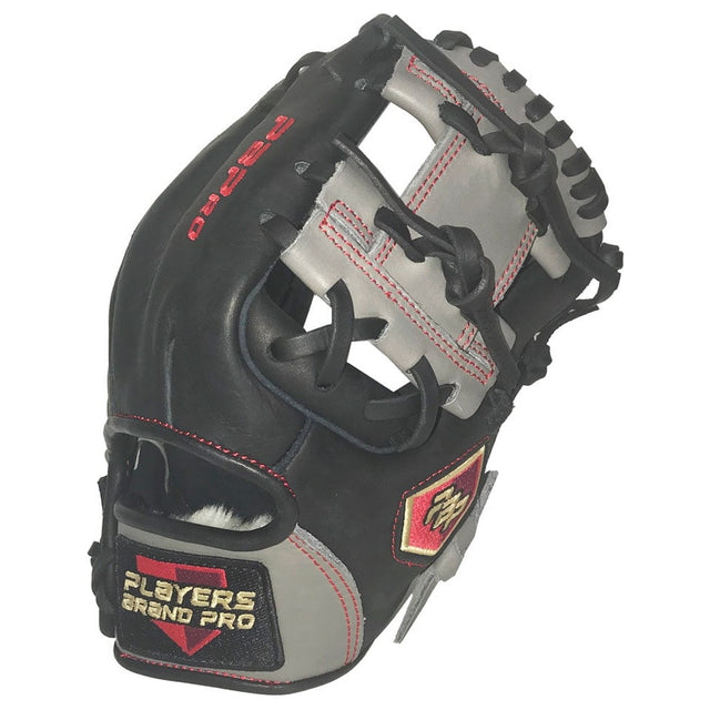 Players Brand Pro Infield Travel Trainer Glove 10.5" PBTGTR1050BKRHT