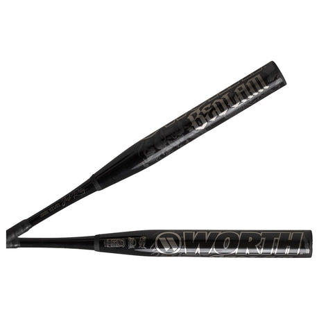 2026 Worth Bedlam Black XL USSSA Slowpitch Softball Bat End Loaded 13.5" Barrel WSU6BDBKL