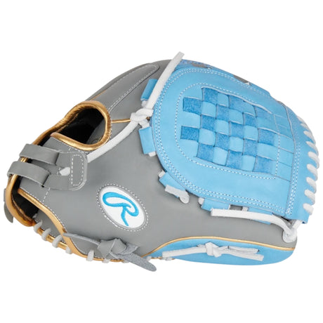 Rawlings Liberty Advanced ColorSync 4 Series Fastpitch Softball Glove Gray/Carolina/Gold 12" RLA120-3GCG