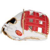 Rawlings Liberty Advanced Fastpitch Softball Glove White/Red/Gold 12.75" RLA1275SB-6WSG