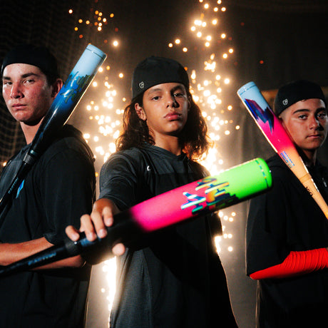 2027 Easton Hype Fire Youth USA Tee Ball Baseball Bat -13oz ETB7HYP13 — action / lifestyle shot [08_lifestyle_2026-07-21-Easton-Hype-Fire-0309.jpg]