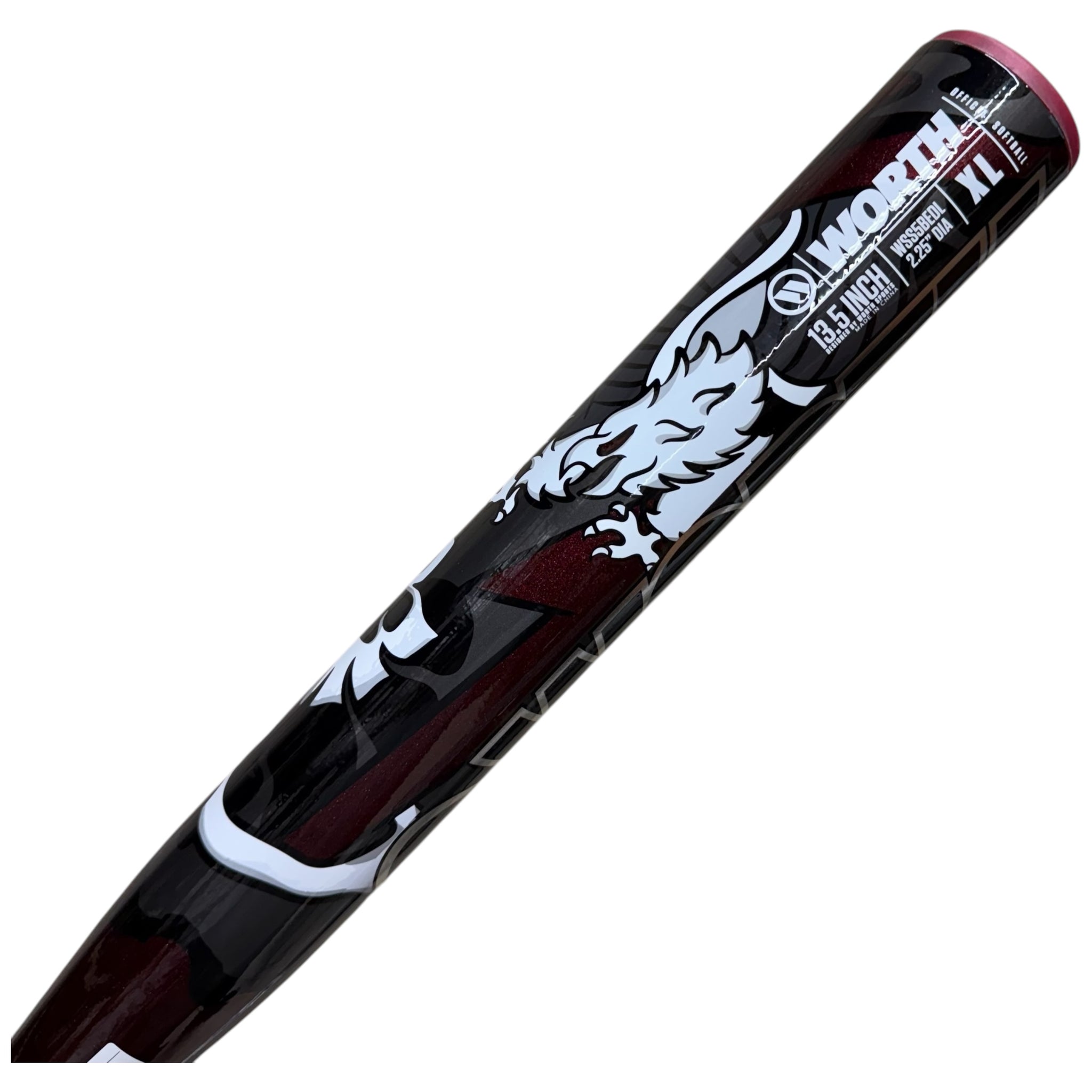 2025 Worth Bedlam Gamer Senior Slowpitch Softball Bat SSUSA XL 2-Piece WSS5BEDL