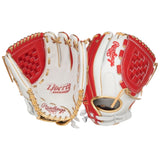 Rawlings Liberty Advanced ColorSync 4 Series Fastpitch Softball Glove White/Scarlet/Gold 12" RLA120-3WSG