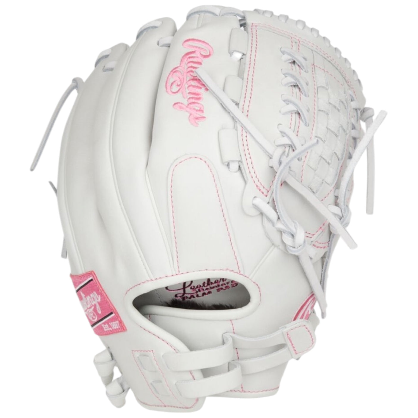 Rawlings Liberty Advanced Fastpitch Softball Glove White/Pink 12.5" RLA125-18WP