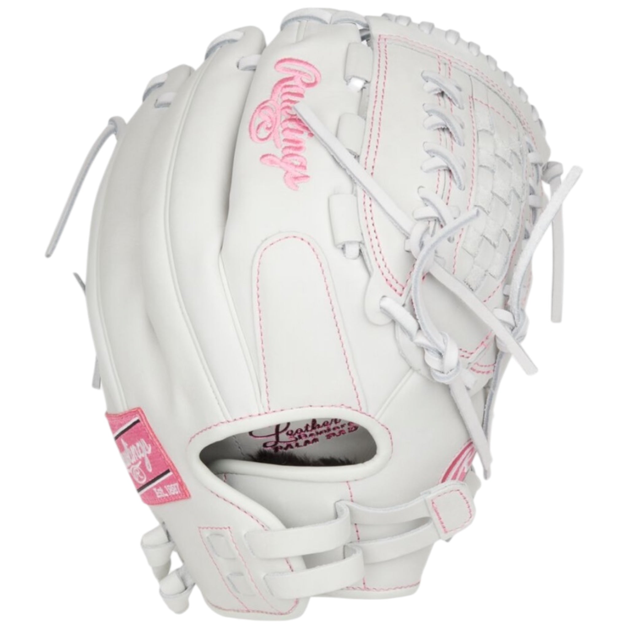 Rawlings Liberty Advanced Fastpitch Softball Glove White/Pink 12.5