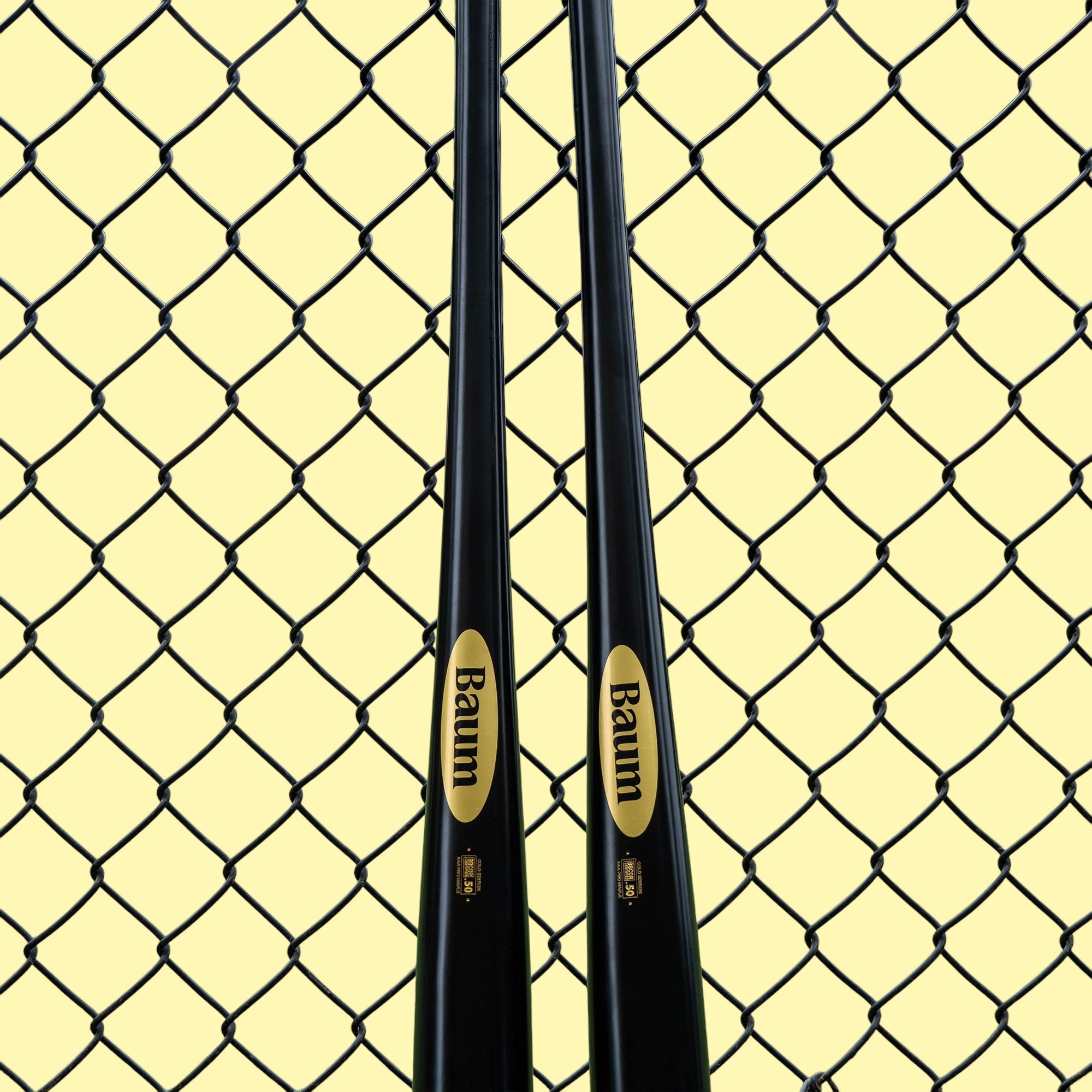 Baum Bat Gold Stock Baseball Bat Flared Handle BBMFGSTOCKPRO-BK