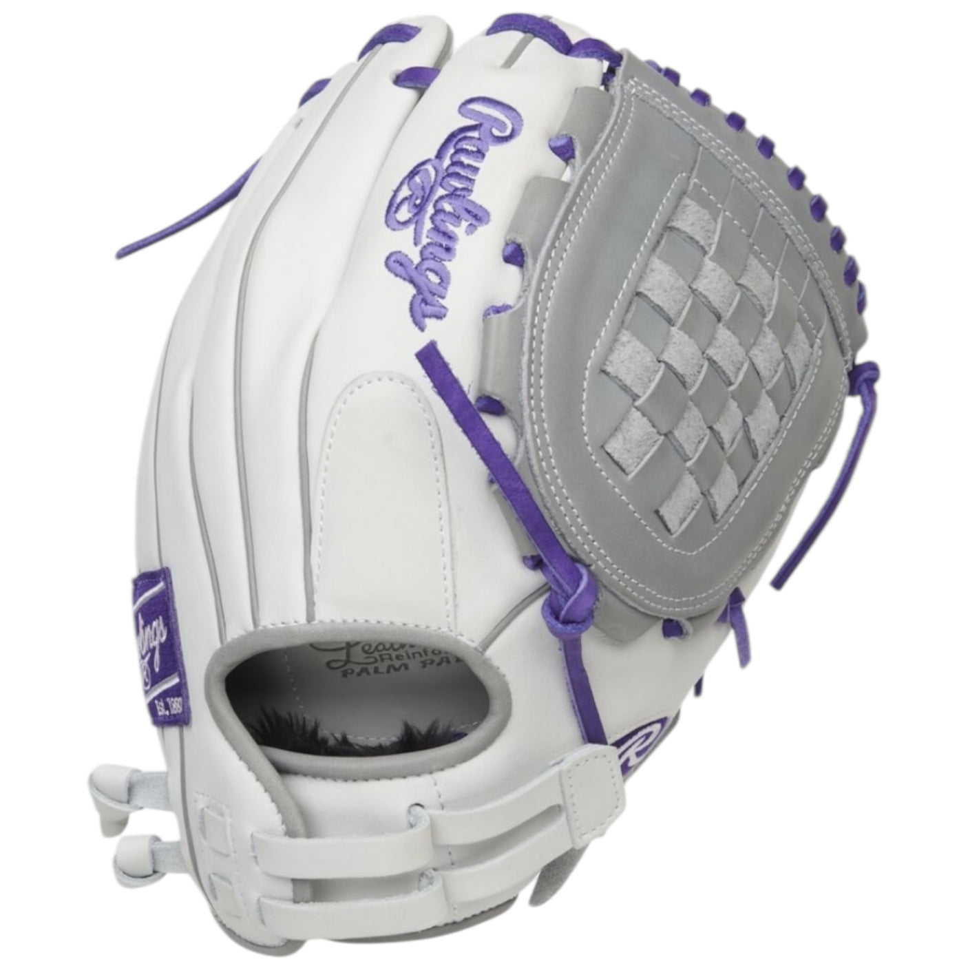 Rawlings Liberty Advanced Fastpitch Softball Glove White/Purple/Gray 12" RLA120-3WPG