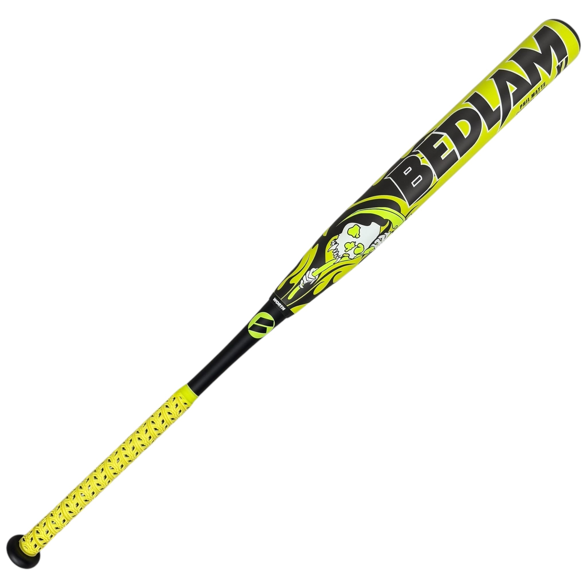 2024 Worth Bedlam Phil Matte XL Slowpitch Softball Bat End Loaded ASA USA WSA4PMBL