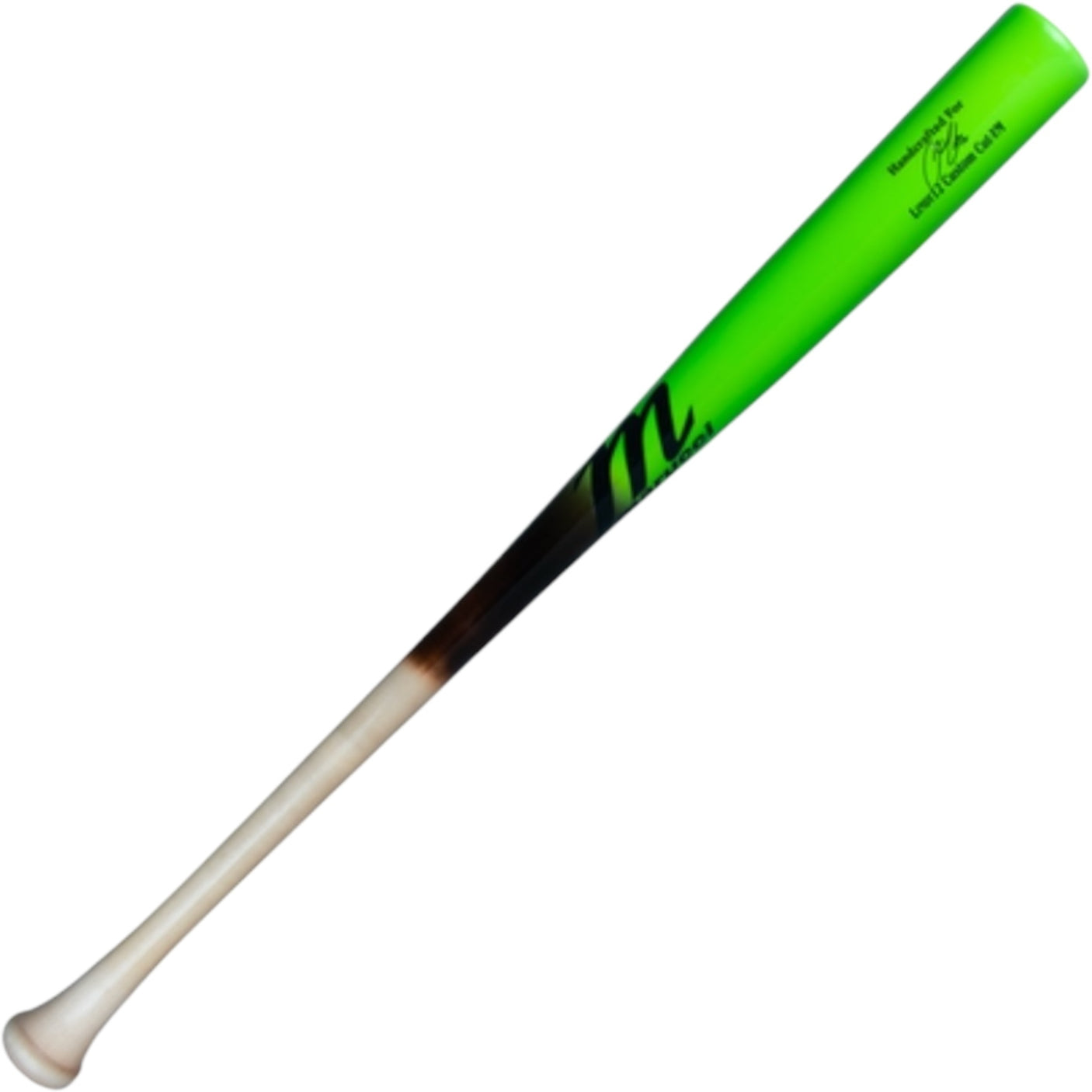 Marucci Lindy12 Youth Pro Exclusive Maple Wood Baseball Bat Tar Fade/Lime Green MYVE4LINDY12-T/LG