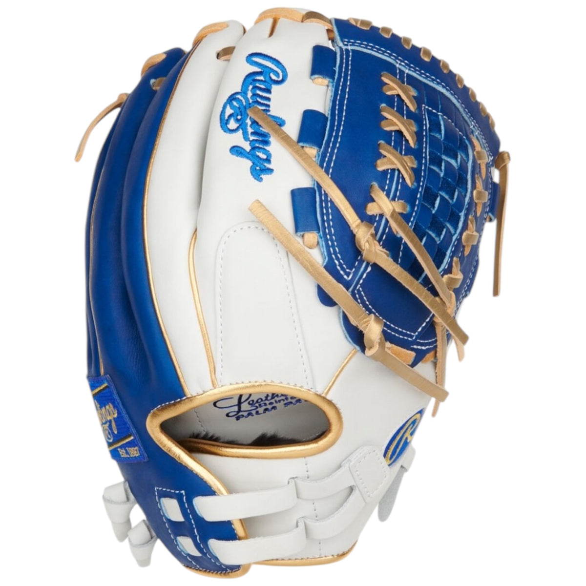 Rawlings Liberty Advanced Fastpitch Softball Glove Gray/Royal/Gold 12.