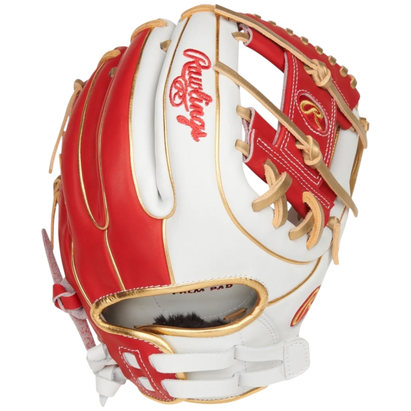 Rawlings Liberty Advanced Fastpitch Softball Glove 11.75" White/Red/Gold RLA715SB-2WSG