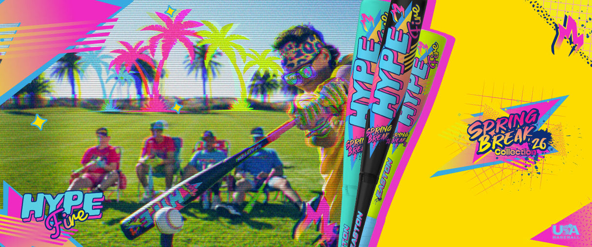 Easton Spring Break USA Hype Fire Baseball Bat -11oz EUS6SBM11