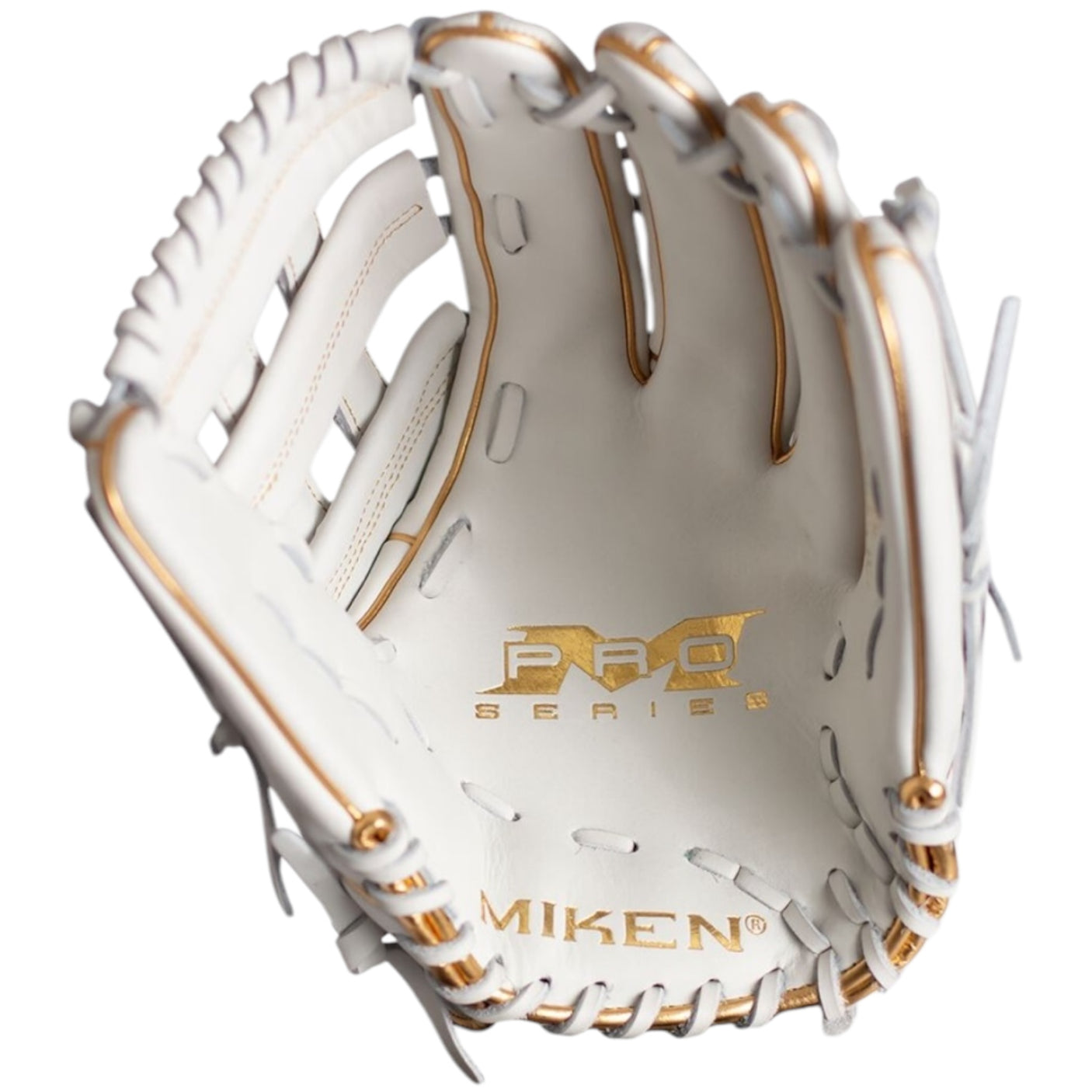 Miken White Gold Pro Series Slowpitch Softball Glove 13.5" PRO135-WG