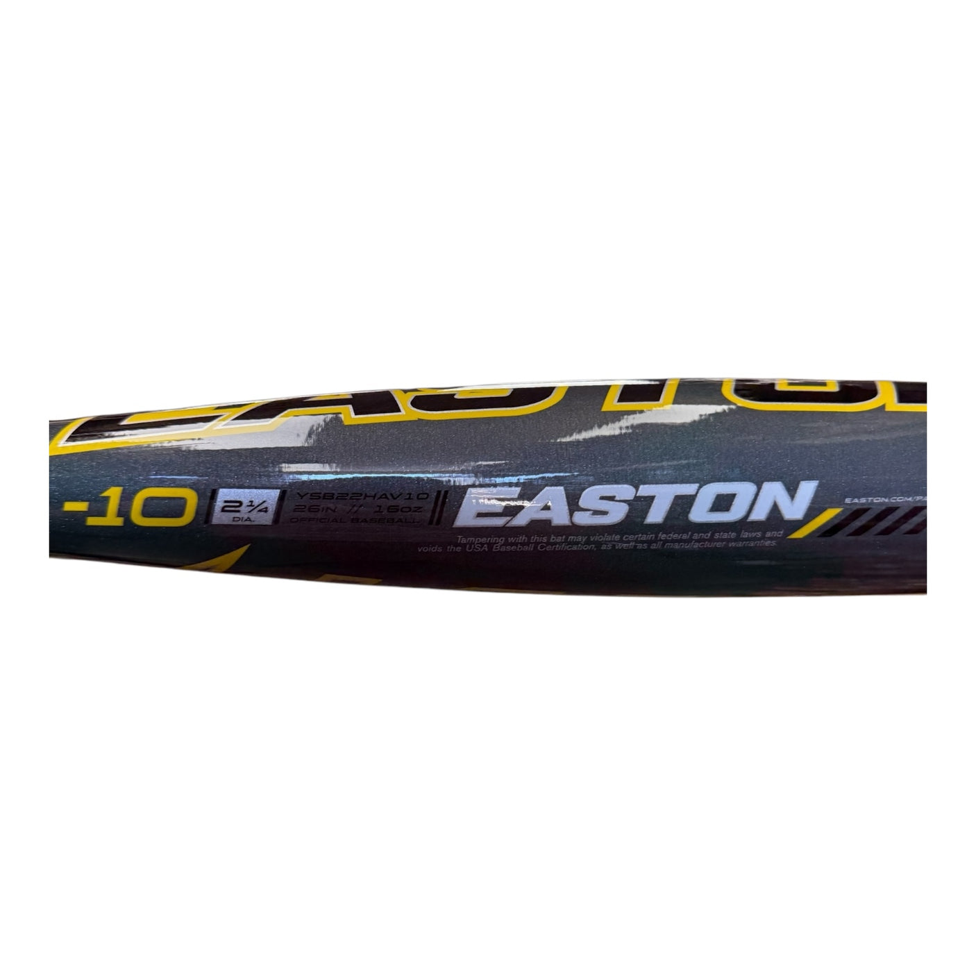 Easton Havoc Youth USA Baseball Bat -10oz YSB22HAV10