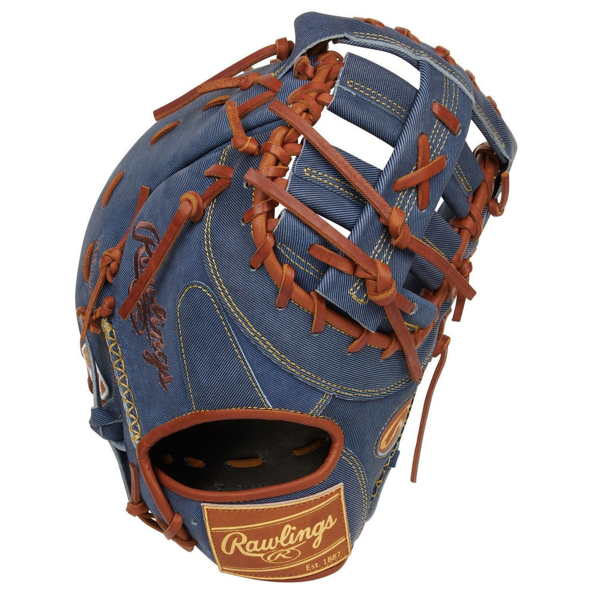 Rawlings Heart of the Hide Pro Label Denim 13" First Base Mitt PRODCTD