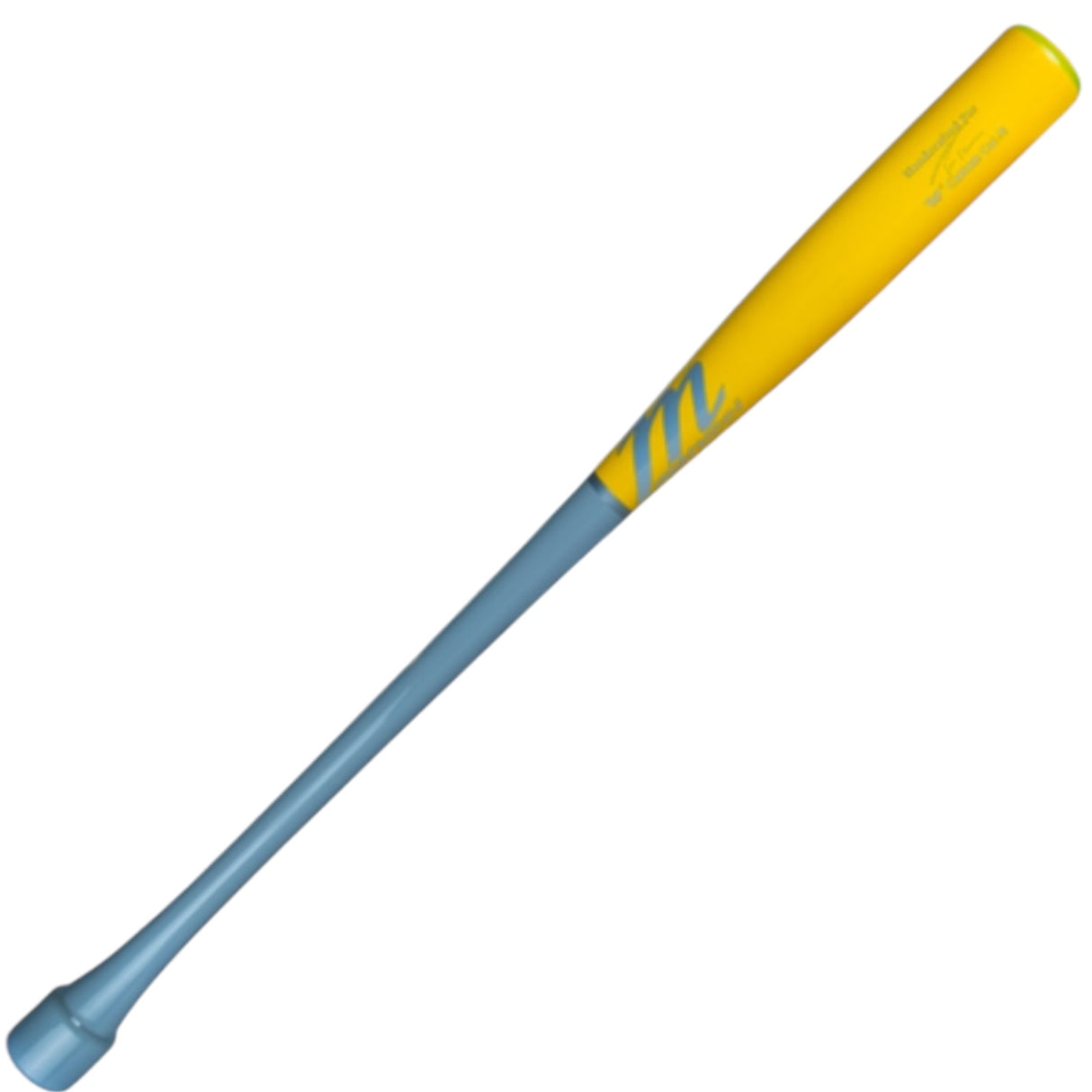 CLOSEOUT Marucci TVT Puck Knob Pro Model Maple Wood Baseball Bat Gunship Gray/Bright Yellow MVE4TVTP-GG/BY