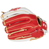 Rawlings Liberty Advanced Fastpitch Softball Glove 11.75" White/Red/Gold RLA715SB-2WSG