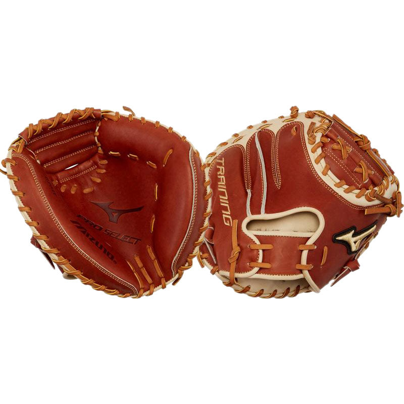 CLOSEOUT Mizuno Pro Select Baseball Training Catcher's Mitt 27.5