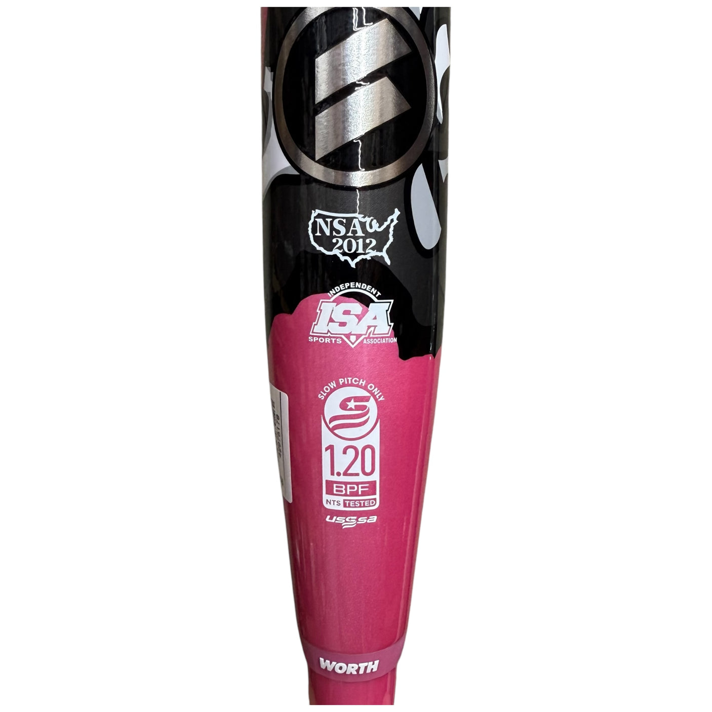 2025 Worth Bedlam Phil Matte Slowpitch Softball Bat USSSA 13.5"Balanced 2-Piece WSU5PMBB