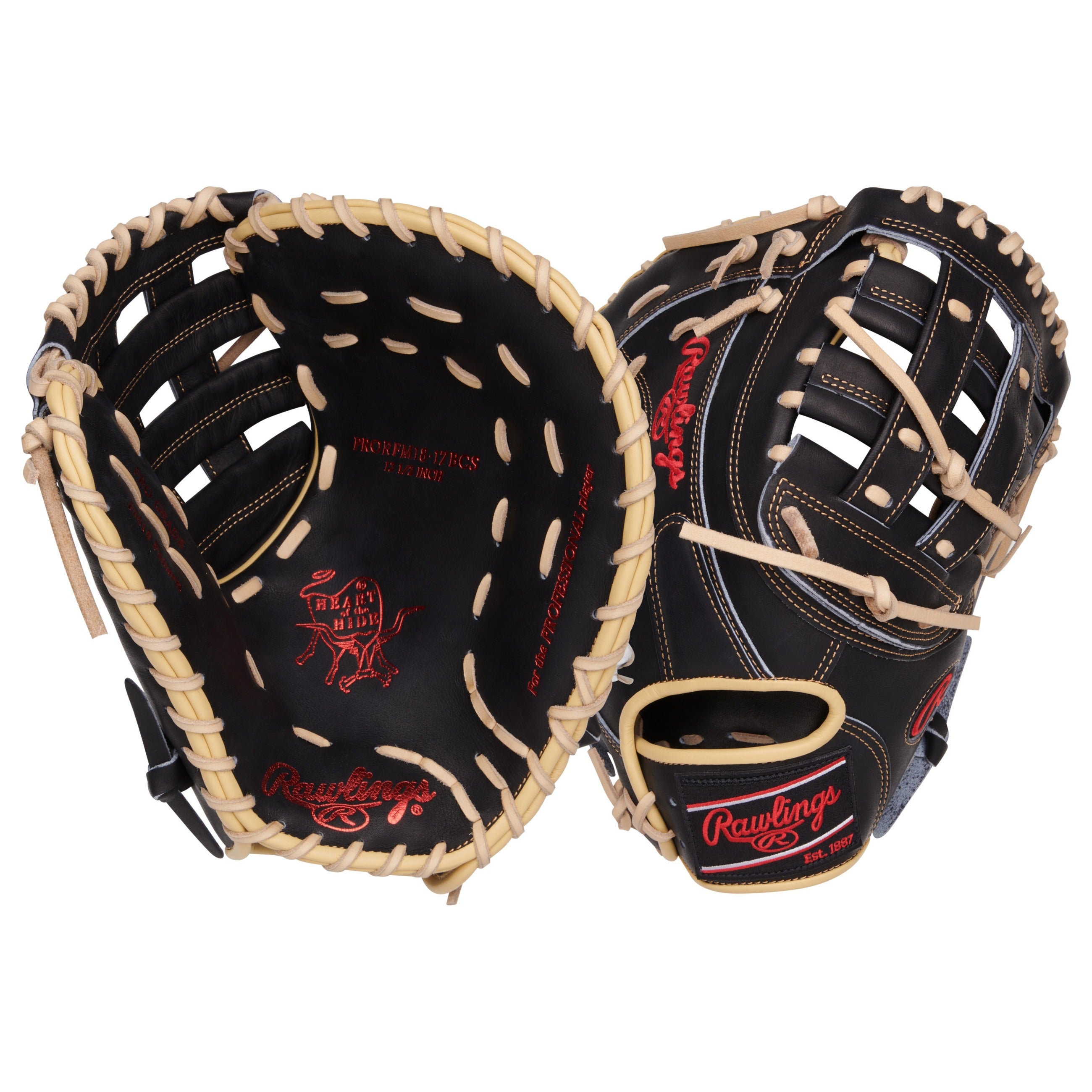 Rawlings HOH 12.5 in First Base Mitt PRORFM18-17BCS – CheapBats.com Rawlings HOH 12.5 in First Base Mitt PRORFM18-17BCS – CheapBats.com