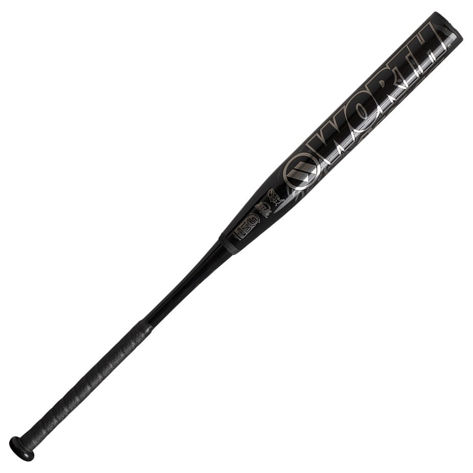 2026 Worth Bedlam Black XL USSSA Slowpitch Softball Bat End Loaded 13.5" Barrel WSU6BDBKL
