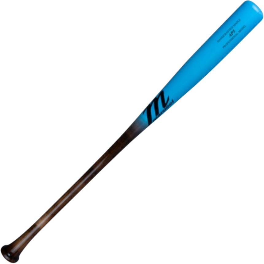 Marucci Albert Pujols AP5 Pro Model Maple Wood Baseball Bat Flame Fade/Baby Blue MVE4AP5-FL/BB