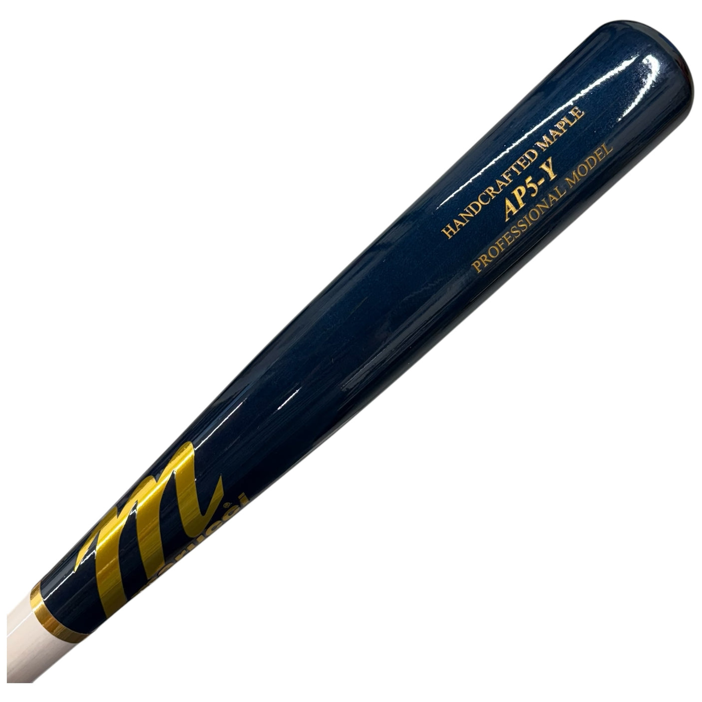 Marucci AP5 Youth Model Maple Wood Baseball Bat Whitewash/Navy MYVE4AP5-WW/NB