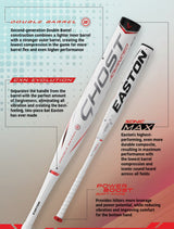 CLOSEOUT 2022 Easton Ghost Advanced Fastpitch Softball Bat -10oz FP22GHAD10