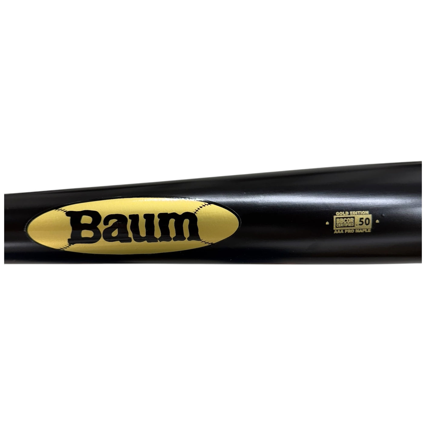 Baum Bat Gold Stock Baseball Bat Standard Handle BBMSGSTKPRO3-BK