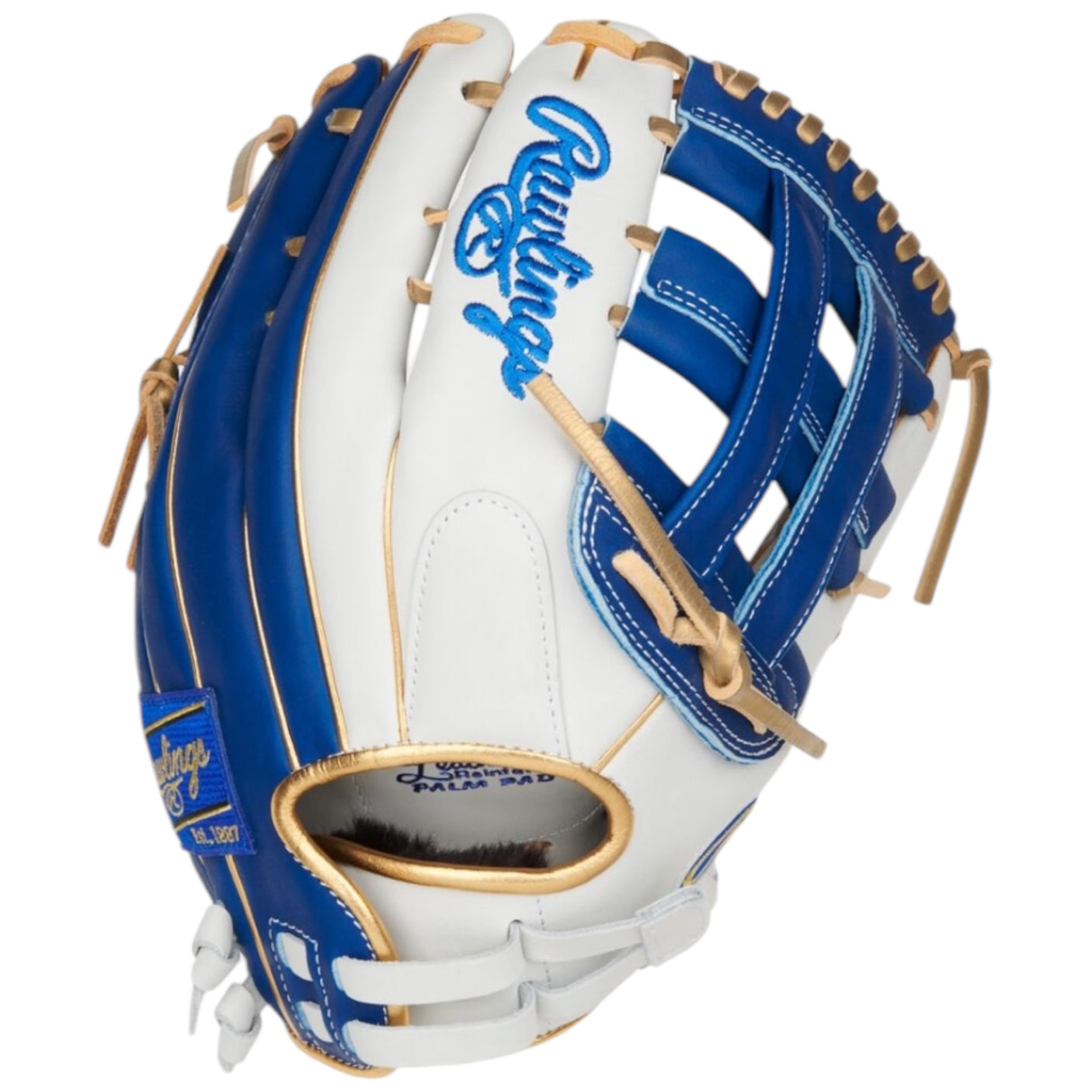 Rawlings Liberty Advanced Fastpitch Softball Glove White/Royal/Gold 12.75" RLA1275SB-6WRG