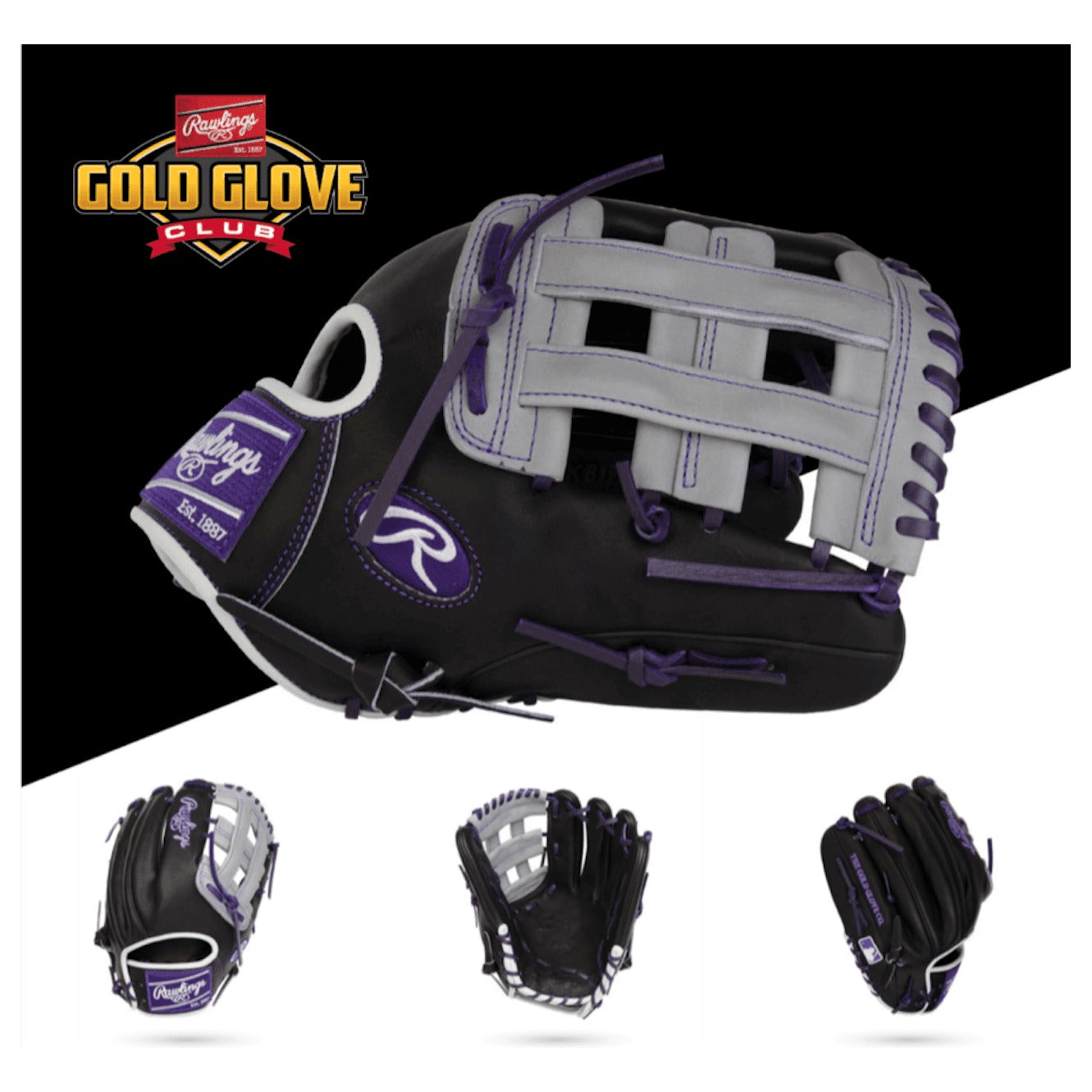 Rawlings GGC HOH 12.25 in Glove PROKB17BGP – CheapBats.com